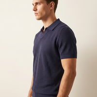 Pull en cachemire et laine pour homme, pull polo à manches courtes en tricot, pulls en laine tricotés pour homme, pull pour homme