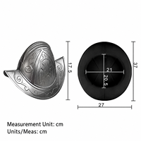 Casque de Conquistador espagnol Morion, peigne multicolores en plastique, unisexe, adulte, costume de cosplay d'Halloween, vente en gros ODM