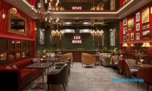 Elegante café cafetería tienda renderizado moderno panadería tienda muebles conjunto fabricante personalizado café Bar restaurante muebles conjunto en venta - Product Image 4