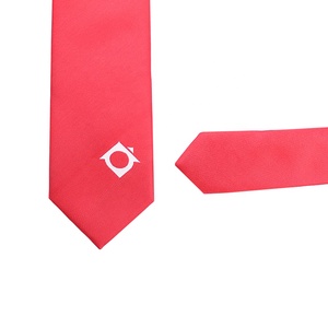 Corbatas ajustadas <span class=keywords><strong>de</strong></span> microfibra poliéster Jacquard tejidas para casa pequeña para hombre logotipo blanco Shengzhou corbata rosa fuerte personalizada al por mayor - Product Image 4
