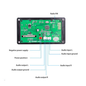 Модуль платы для декодирования MP3-плеера автомобильный слот для карт TF USB FM Удаленный модуль платы декодирования с Bluetooth-вызовом и записью