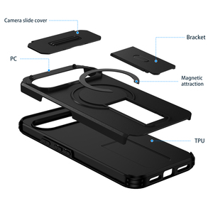 Étui de protection pour appareil photo pour <span class=keywords><strong>Google</strong></span> Pixel 10 Pro XL 9 Pro XL 8 Pro 10A 9A 8A, étui robuste et résistant, coque de protection magnétique - Product Image 2