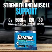 Gummies pra-olahraga yang dapat disesuaikan (Creatine monohidrat)-Formula Label pribadi untuk pertumbuhan otot & energi pra-latihan