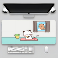 800x400mm Dudu et Bubu tapis de clavier tapis de bureau grand tapis de souris de jeu mignon tapis de souris GamerMat Table Mausepad tapis