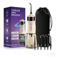 Hydropulseur Dentaire Électrique Portable Sans Fil avec Conception Étanche IPX7 en Plastique, Prise en Charge Anglaise