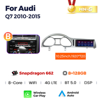 NaviFly-Autoradio Snapdragon 662 et 680, Android 8 + 256 Go, pour Audi Q7 2005-2015 avec 4G LTE WIFI DSP GPS BT RDS