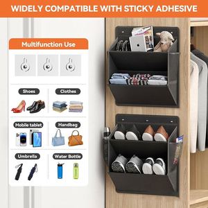Multi-Purpose Punch-Free <b>Shoe</b> Cabinet <b>Storage</b> Rack <b>Wall</b> Hanging <b>Storage</b> for <b>Shoes</b> and Sundries Outdoor RV <b>Storage</b> Bag - Product Image 3