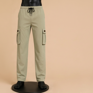 SHAMSHER SPORTS Nouveau pantalon cargo pour homme 100% coton, décontracté, multi-poches, séchage rapide et respirant, grande taille, sport, gym, entraînement - Product Image 1