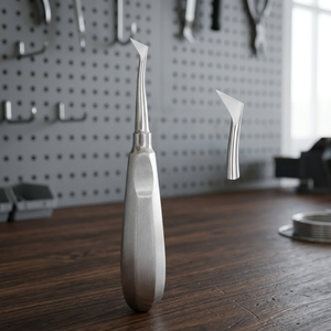 เครื่องมือถอนรากฟัน BK Industries Dental Root Elevator Right Point สำหรับการผ่าตัด  แบบแมนนวล ระดับ Class I ได้รับการรับรองมาตรฐาน CE - Product Image 3