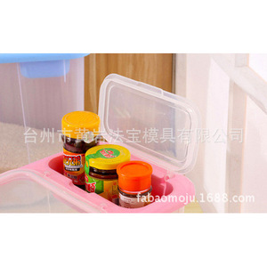 Plastic Rice <b>Storage</b> Container Rectangle Airtight Sealed Lid Household <b>Kitchen</b> Mold Injection Molding - Product Image 1