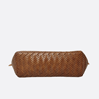 Sac fourre-tout en cuir de vachette véritable tressé à la main, grand format, de luxe, personnalisé, pour femme