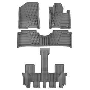 Tappetini per <span class=keywords><strong>Kia</strong></span> <span class=keywords><strong>Sorento</strong></span> 2021-2026 RHD 6 Posti, per Tutte le Stagioni, in TPE Spessore 3.5mm, Set Completo 4 Pezzi, Resistenti e Antiscivolo, Coolcars - Product Image 1