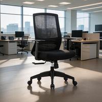 Chaise de bureau moderne en maille de haute qualité pour atelier, base robuste et durable, roulettes à roulement fluide, hauteur réglable, fixe
