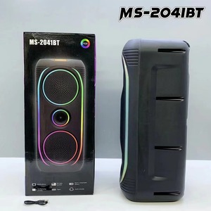 Enceinte portable sans fil BT 5W avec basses, double haut-parleur de 8 pouces, fabrication personnalisée, avec lumière LED colorée, Parlantes Portatiles BT/FM/USB/TWS - Product Image 4