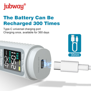 3-in-1 TDS/EC/Temperatur Wiederaufladbarer Digitaler Wassertester mit Typ-C-Ladung OEM Anpassbar ABS-Material - Product Image 5