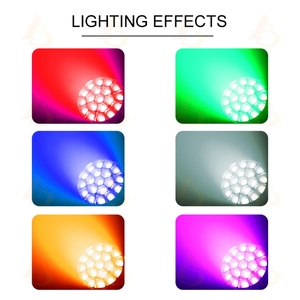 Venta al por Mayor Personalizada de 19 Piezas de Luces Móviles de 40w Tipo Ojo de Abeja RGBW, Luces Móviles LED Sharpy - Product Image 6