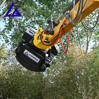 Scie à grappin pour excavatrice R60/DX60 - Coupe précise et rotation à 360° °   Rotation pour le défrichement des terres forestières et agricoles