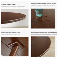 Table basse gigogne en bois massif, design minimaliste moderne pour hôtel et usage domestique, meubles de salon et de chambre