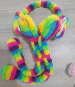 أغطية أذن على شكل أرنب متحرك رائجة البيع، عصابات رأس دافئة للشتاء بتصميم أرنب متحرك لحفلات عيد الفصح - Product Image 6