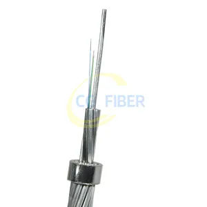 Abrazadera de doble süspansiyon opgw kablo adss kablo opgw 48 fibras kablo de exterior optica dış opgw