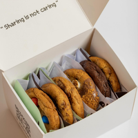 Boîtes d'emballage personnalisées en carton mat pliable pour biscuits, brownies, pâtisseries et gâteaux à emporter