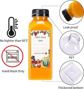 Botellas Desechables de PET de 12oz y 16oz para Smoothies, Bebidas Frías y Fiestas, Cantidad Personalizable - Product Image 3