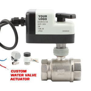 DC12V/DC24V actionneur de vanne à bille en acier inoxydable motorisé contrôle du débit d'eau électrique marche-arrêt température normale OEM personnalisable - Product Image 1