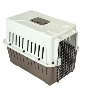 <span class=keywords><strong>PET</strong></span> CARRIER Boîte de <span class=keywords><strong>transport</strong></span> pour chiens en plastique approuvée par les compagnies aériennes et Cages pour maisons de voyage avec porte en métal - Product Image 4
