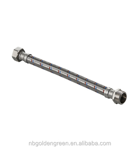 Hot and Cold Water 1/2 Inch or 7/8 Inch Aluminum <strong>Braided</strong> Hose, <strong>Flexible</strong> Hose - Product Image 4