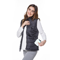 Gilet de chasse et Camping pour femme, gilet chauffant rembourré en duvet de 5V