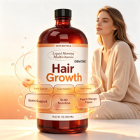 Complément Alimentaire Liquide Oral Personnalisé OEM Pêche Mangue Multivitamines Biotine 450ml pour Adolescents – Favorise la Nutrition des Cheveux et de la Peau