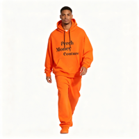 Sudadera con Capucha Extra Grande de Alta Calidad, sin Cordones, de Felpa Gruesa, de Algodón y Poliéster, para Hombre