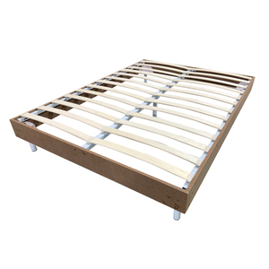 Cadre de lit amovible en métal pleine grandeur avec espace de rangement et <span class=keywords><strong>lattes</strong></span> en bois, base de plate-forme robuste pour la maison/hôtel-facile <span class=keywords><strong>à</strong></span> transporter - Product Image 1