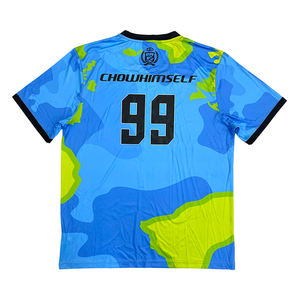 Camiseta de Fútbol Personalizada con Cuello Redondo, Diseño Impreso, Ligera, Transpirable, de Poliéster, Estilo Oversize - Product Image 3