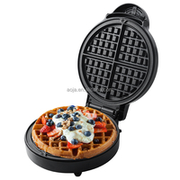 AOJA-Grille à gaufres électrique pour sandwich, plaque détachable 6 en 1, plaque antiadhésive, four à gâteau, petit déjeuner