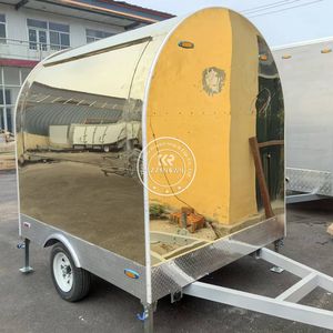 2025 Fully Equipped Coffee Cake Vending Truck 220V/380V Outdoor Catering Round Food Trailer With <b>Pizza</b> Oven - Product Image 3
