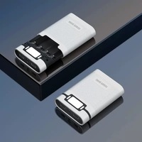 Haute capacité bricolage Portable USB Type c Double entrée Power Bank Kit 4 fentes LCD affichage numérique 18650 boîtier de batterie à charge rapide