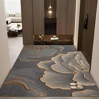 Crystal Velvet Abstract Floral Rug 3D Printed Carpet Floor Mat in Living Room Bedroom Entryway Home Decor Wholesale Supplier B2B