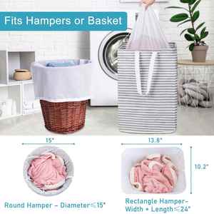 Heavy Duty Diamond <b>Mesh</b> Laundry Bags 24x36" - Machine Washable Large Commercial Grade Laundry Bag with Drawstring - Product Image 4