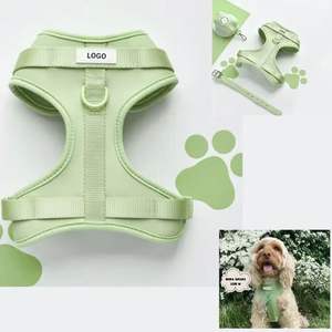 Hot Selling Luxury Custom PVC Pet <b>Harness</b> Set Adjustable Reversible <b>Dog</b> Collar Leash for <b>Small</b> Size Pets Waterproof Design - Product Image 2