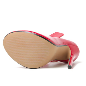 ไซส์ใหญ่พิเศษ 40-48 รองเท้าส้นเข็มสูง 15 ซม. หนัง PU ตกแต่งด้วยสายรัด ปิดหัวรองเท้า เหมาะสำหรับทั้งชายและหญิง พื้นยาง ส้นบางพิเศษ - Product Image 3