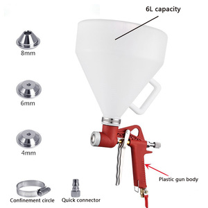 <span class=keywords><strong>Pistolet</strong></span> pulvérisateur à air comprimé pour <span class=keywords><strong>peinture</strong></span> de plâtre, avec godet en plastique de 6 L, pour <span class=keywords><strong>peinture</strong></span> texturée de plafonds et murs - Product Image 3