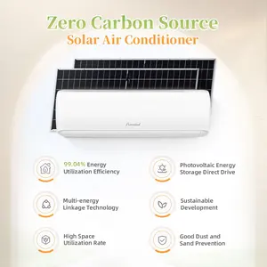 Ar condicionado solar Green Energy Gree, novo, compatível com aplicativo off grid, preço de fábrica, economia de energia, montado na parede, ar condicionado