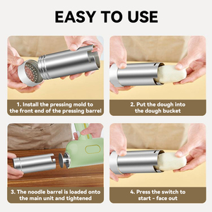 Máy làm mì điện tự động, máy làm mì Ý cầm tay, máy làm mì không dây, máy làm mì tự chế, máy làm mì kiểu Kitchenaid - Product Image 4