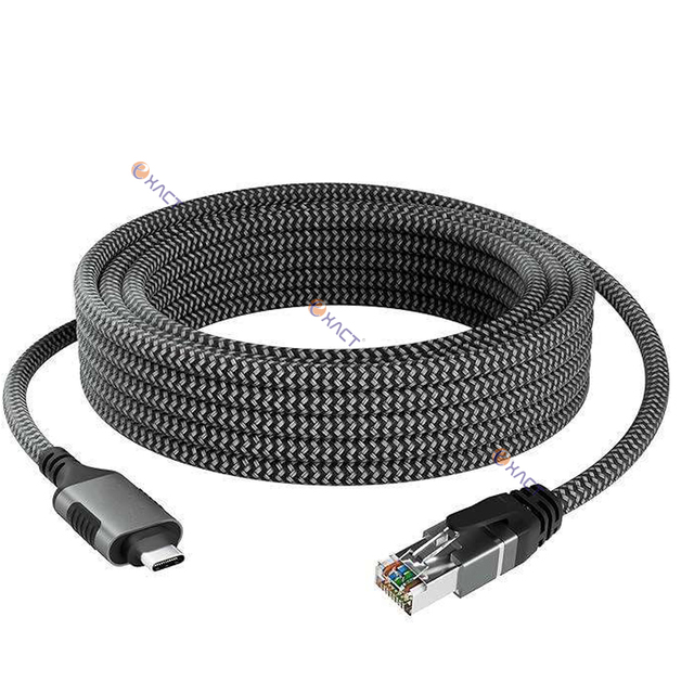 ExactCables High Quality Gigabit USB RJ45 Data Cable Stranded Bare Overhead USB Console Cable for Smartphone Laptop PC PE