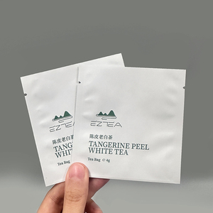 Tùy Chỉnh In Tái Chế Nhựa Phẳng Nhiệt Con Dấu Nhôm Lá Bột Gói Phân Hủy Sinh Học Tùy Chỉnh Túi Trà Phong Bì - Product Image 2