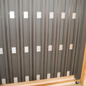 BRICOLAGE Bois Plastique Composite clôture 1.8*1.8 M(6ft) En Aluminium Wpc <span class=keywords><strong>Panneau</strong></span> De Clôture - Product Image 2