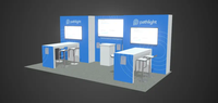 Stand d'exposition Seg Light Box - Système modulaire en aluminium extrudé personnalisé, léger et durable pour les salons professionnels