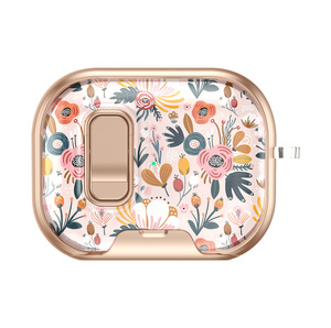 Nueva Funda personalizada compatible para <span class=keywords><strong>AirPods</strong></span> Pro 3 <span class=keywords><strong>Airpods</strong></span> 4 funda de auriculares con estampado de flores de dibujos animados para <span class=keywords><strong>AirPods</strong></span> 4 funda de auriculares - Product Image 1