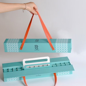 <span class=keywords><strong>2025</strong></span> mới sáng tạo Hộp quà tặng các tông cứng tùy chỉnh Hai lớp lưới nhỏ Kẹo sô cô la gói hộp với tay cầm bằng da - Product Image 1